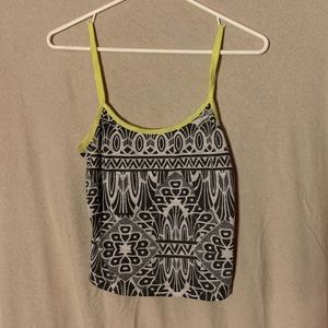 Tribal crop top - grey